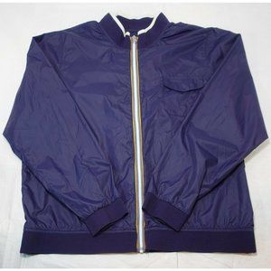 Old Navy Windbreaker Lightweight Blue Nylon Zipper Jacket